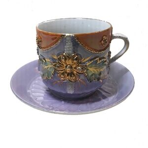 Vintage Unique Design Cup & Saucer